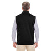 Devon & Jones Men's Black Heather Newbury Melange Fleece Vest