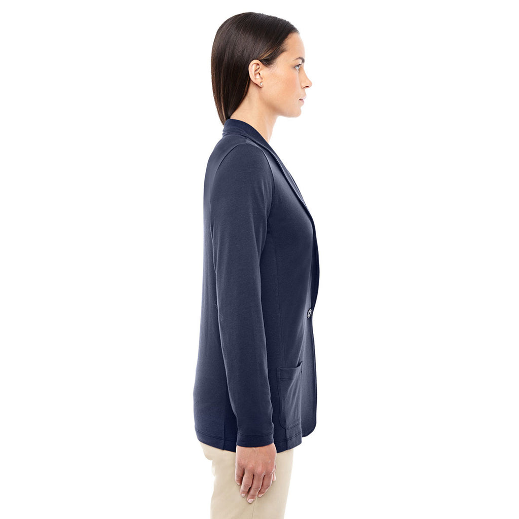 Devon & Jones Women's Navy Perfect Fit Shawl Collar Cardigan