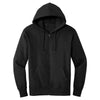 District Men's Jet Black Perfect Weight Fleece Full-Zip Hoodie