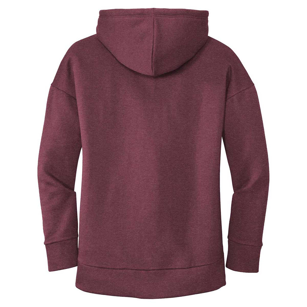 District Women's Heathered Loganberry Perfect Weight Fleece Full-Zip Hoodie