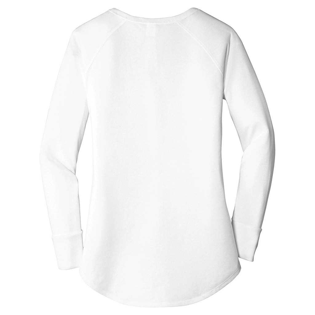 District Women's White Perfect Tri Long Sleeve