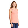 District Women's Heathered Dusty Peach Perfect Tri Sleeveless Hoodie