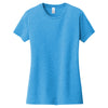 District Women's Heathered Burnt Turquoise Very Important Tee