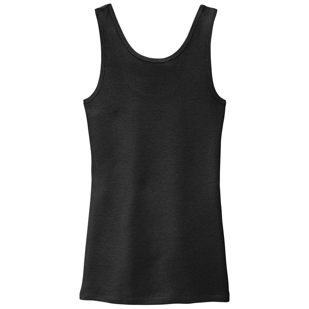 District Women's Black V.I.T. Rib Tank