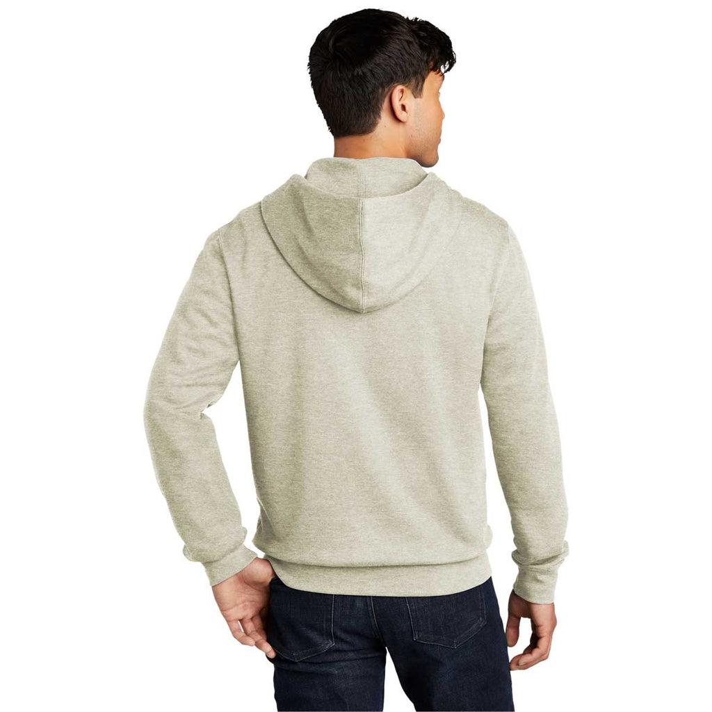 District Men's Oatmeal Heather V.I.T. Fleece Full-Zip Hoodie