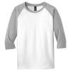 District Youth Light Heather Grey/White Very Important 3/4-Sleeve Tee