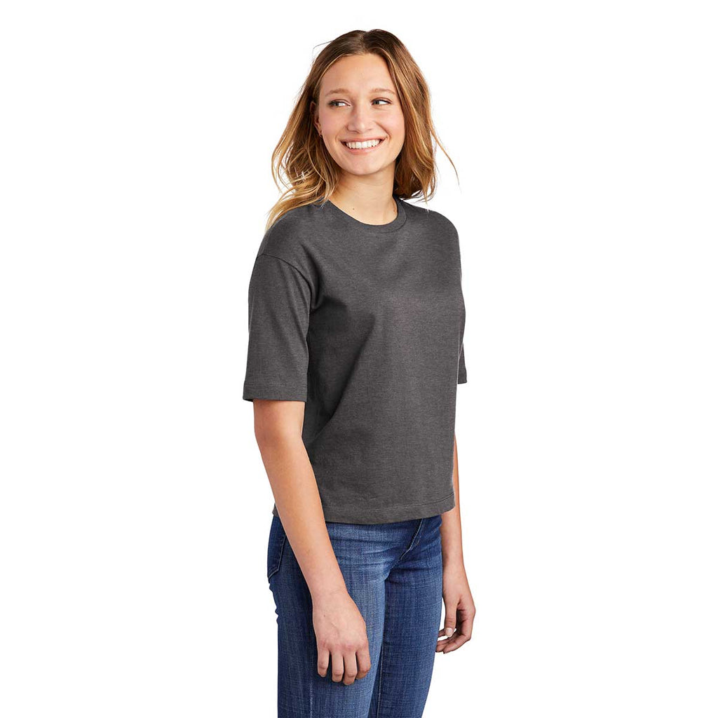 District Women's Heathered Charcoal V.I.T. Boxy Tee