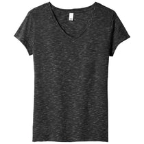 District Women's Black Medal V-Neck Tee
