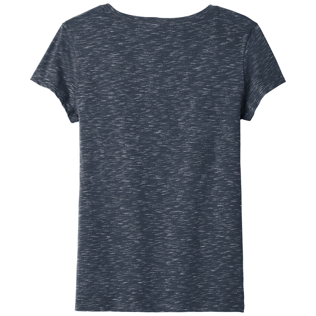 District Women's New Navy Medal V-Neck Tee