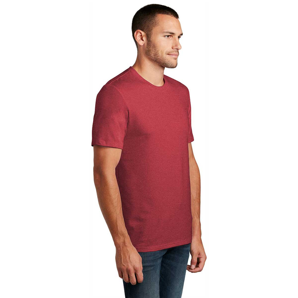 District Men's Heathered Red Flex Tee