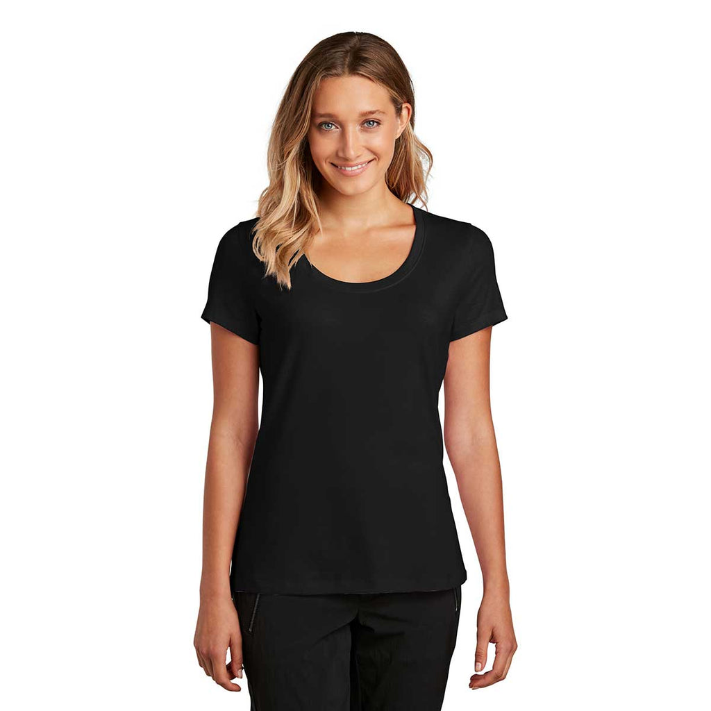 District Women's Black Flex Scoop Neck Tee