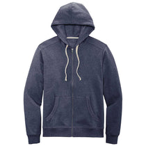 District Men's Heathered Navy Re-Fleece Full-Zip Hoodie