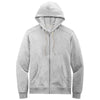 District Men's Light Heather Grey Re-Fleece Full-Zip Hoodie