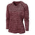 BAW Women's Maroon Vintage Heather Dry-Tek Long Sleeve Shirt