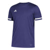 adidas Men's Collegiate Purple/White Team 19 Short Sleeve Jersey