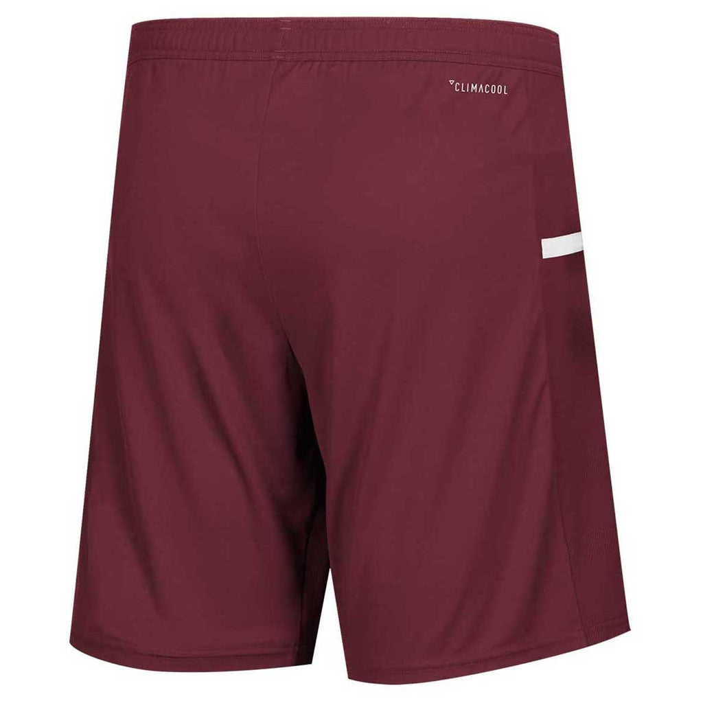 adidas Men's Collegiate Burgundy/White Team 19 Knit Shorts