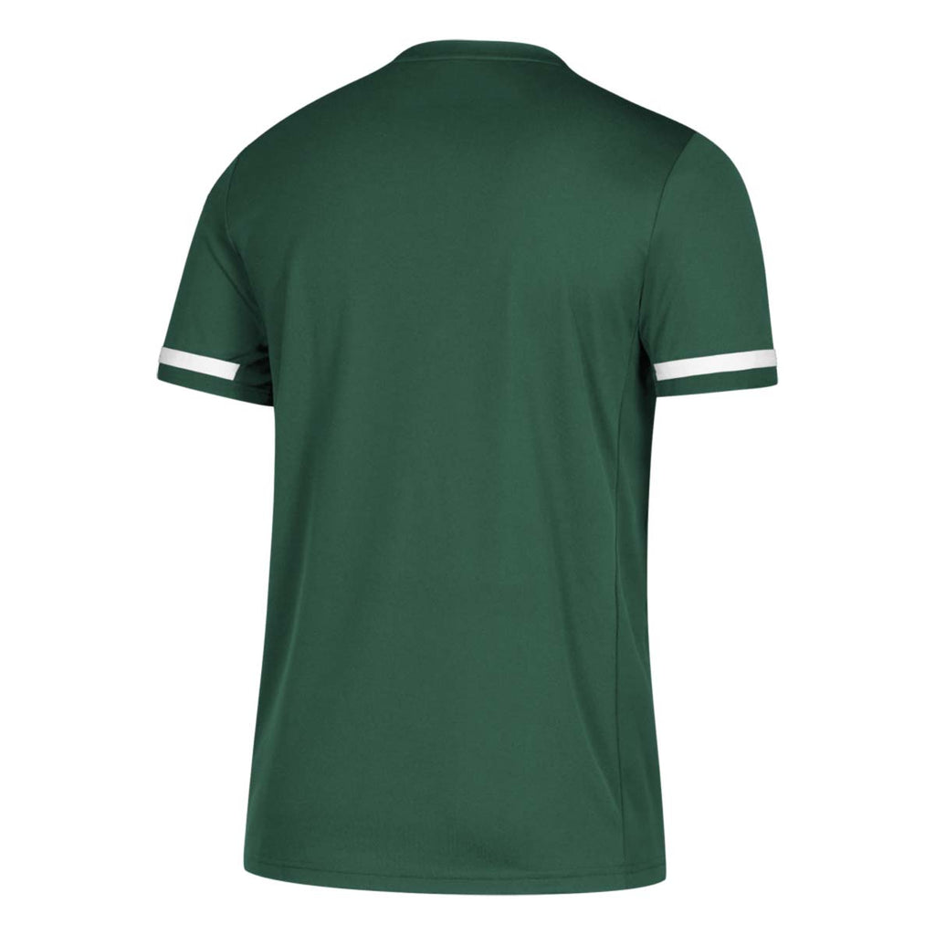 adidas Men's Team Dark Green/White Team 19 Short Sleeve Jersey