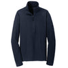 Eddie Bauer Men's Navy Half Zip Microfleece Jacket