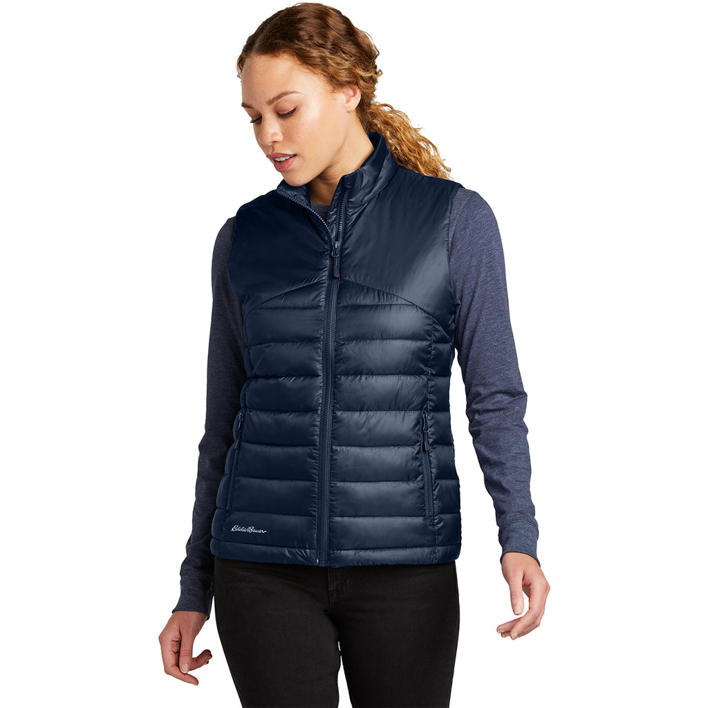 Eddie Bauer Women's River Blue Navy Quilted Vest