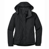 Eddie Bauer Women's Black/Steel Grey Rain Jacket