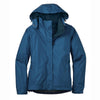 Eddie Bauer Women's Deep Sea Blue/Dark Adriatic Rain Jacket