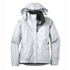 Eddie Bauer Women's White/Grey Steel Rain Jacket