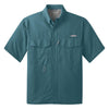 Eddie Bauer Men's Gulf Teal S/S Performance Fishing Shirt