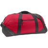 Eddie Bauer Radish/Grey Steel Large Ripstop Duffel