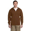 Econscious Men's Legacy Brown Organic/Recycled Full-Zip Hoodie