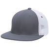 Pacific Headwear Graphite/White/Graphite Premium M2 Performance Trucker FlexFit Cap