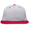 Pacific Headwear Silver/Red Premium P-Tec FlexFit Cap