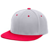 Pacific Headwear Silver/Red Premium P-Tec FlexFit Cap