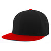 Pacific Headwear Black/Red Premium A/C2 Performance FlexFit Cap