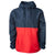 Independent Trading Co. Unisex Classic Navy/Red Lightweight Windbreaker Pullover