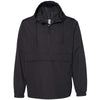 Independent Trading Co. Unisex Black Water Resistant Anorak Jacket