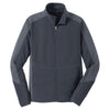 Port Authority Men's Battleship Grey/ Pearl Grey Colorblock Microfleece Jacket