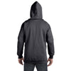 Hanes Men's Charcoal Heather 9.7 oz. Ultimate Cotton 90/10 Full-Zip Hood