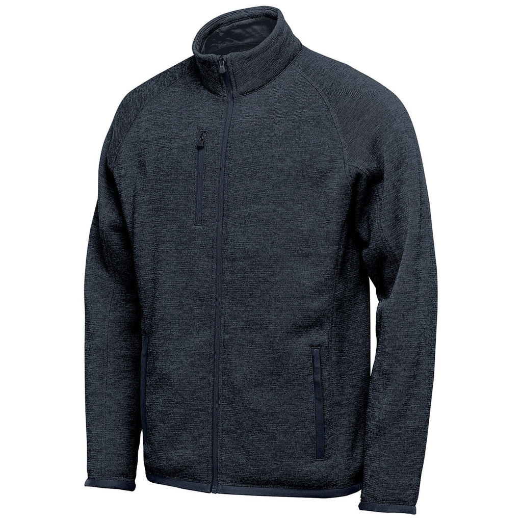 Stormtech Men's Navy Heather Avalante Full Zip Fleece Jacket