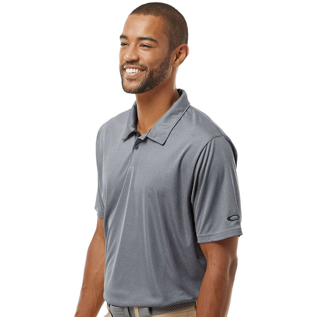 Oakley Men's New Granite Heather Team Issue Hydrolix Polo