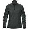 Stormtech Women's Graphite/Black Shasta Tech Fleece Quarter Zip