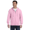 Gildan Unisex Light Pink Heavy Blend 50/50 Full Zip Hoodie