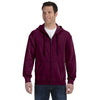 Gildan Unisex Maroon Heavy Blend 50/50 Full Zip Hoodie