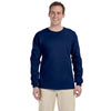 Gildan Men's Navy Ultra Cotton Long Sleeve T-Shirt