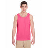 Gildan Men's Safety Pink Heavy Cotton 5.3 oz. Tank