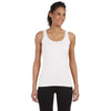 Gildan Women's White Softstyle 4.5 oz. Fitted Tank