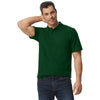 Gildan Men's Forest Green Softstyle Double Pique Polo