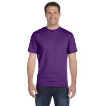 Gildan Unisex Purple 5.5 oz. 50/50 T-Shirt
