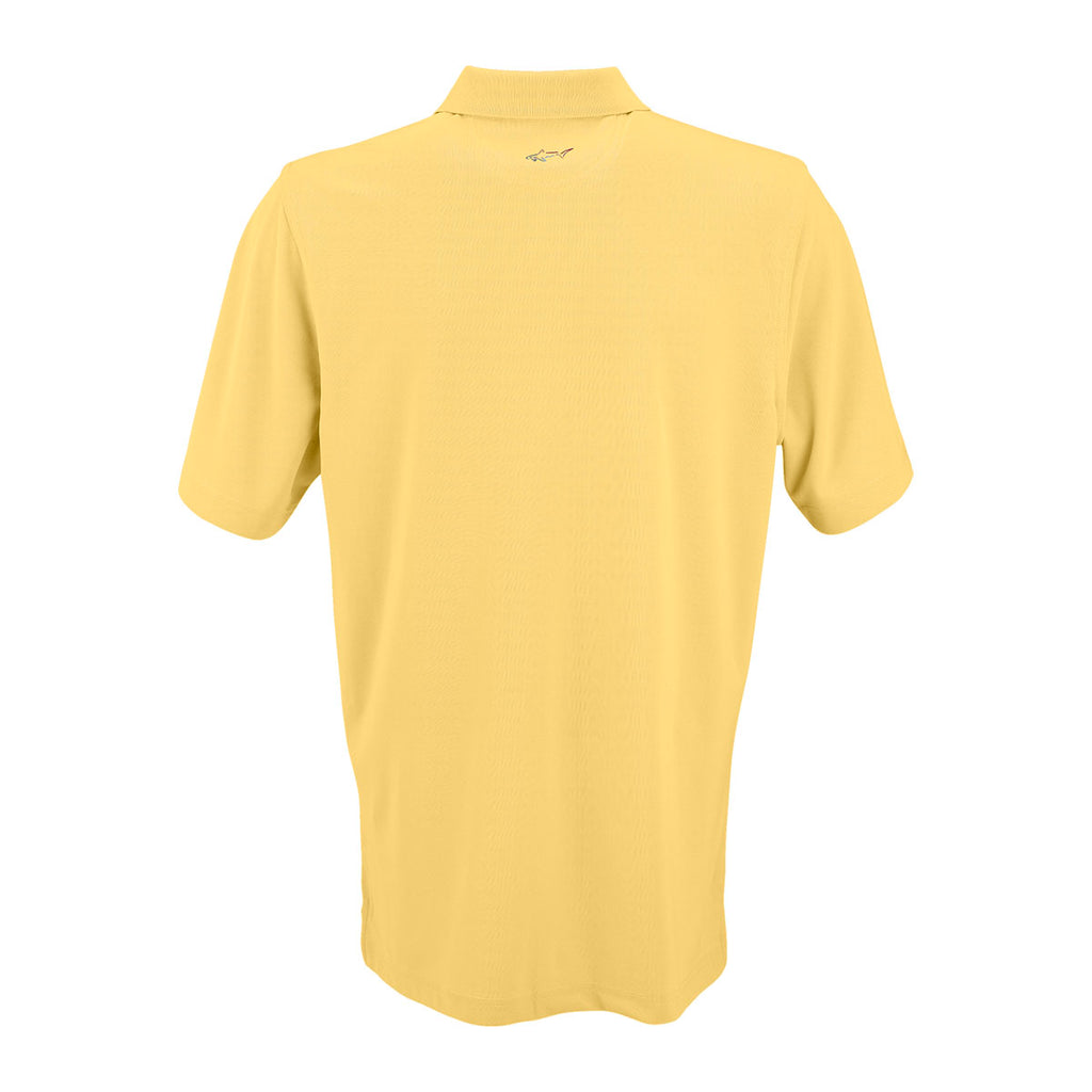 Greg Norman Men's Core Yellow Play Dry Performance Mesh Polo