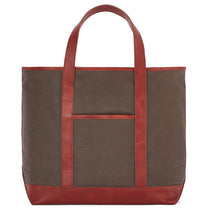 Holderness & Bourne Scotch Green The Travis Tote Bag Cotton Twill