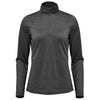 Stormtech Women's Charcoal Heather Milano Quarter Zip Pullover